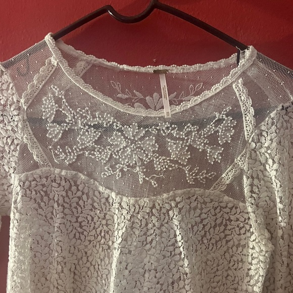 Nwt Free People Rodeo Bella Dress Ivory - Picture 3 of 3